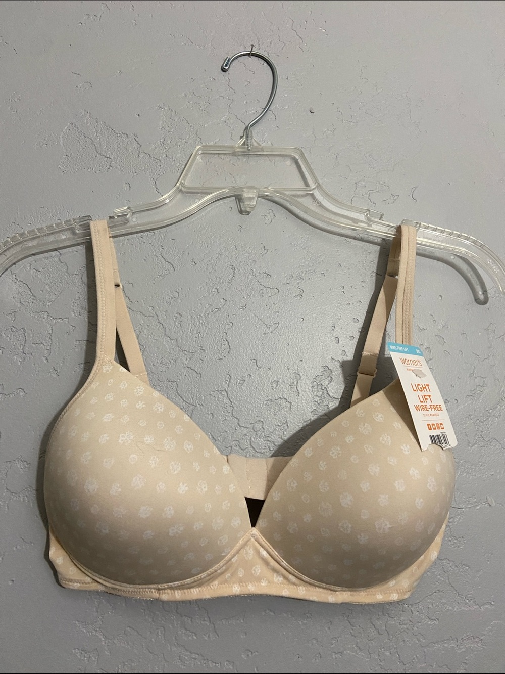 Warner's Beige Light-Lift Wire-Free Bra 34C NWT